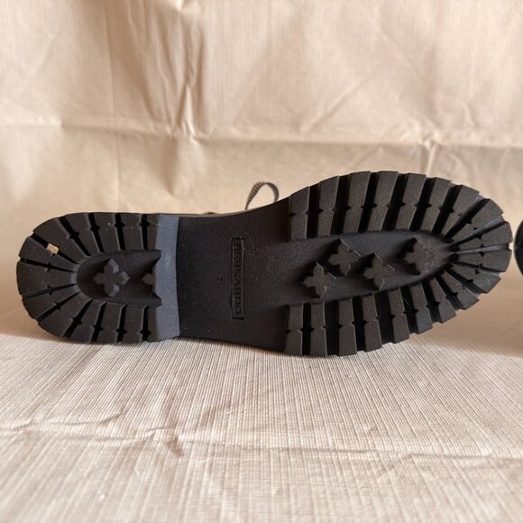 Bernardo Zina Navy Lace Up Rubber Boote WOMENS SIZE 7 - Picture 8 of 11